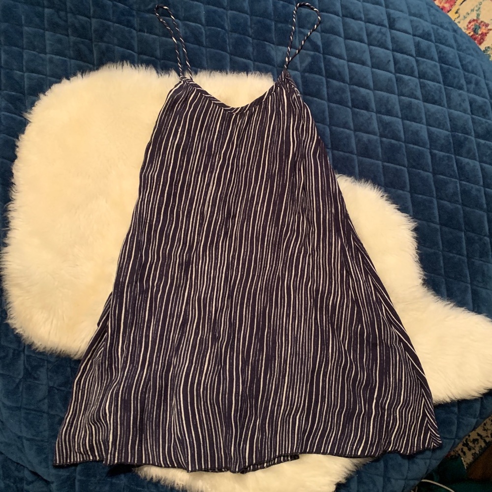 Striped short dress/ tunic